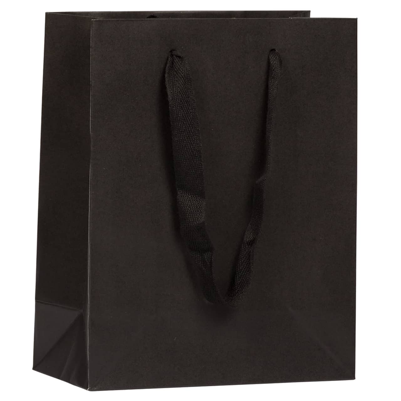 JAM Paper Medium Black Matte Heavy Duty Kraft Gift Bags, 3ct.